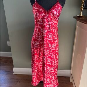 Adonna Red Floral Chemise